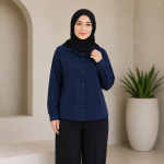 شومیز مدل یقه مردانه آیسی - Image 2