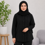 شومیز مدل یقه مردانه بیسیک کوک دوزی - Image 2