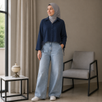 شومیز کراپ مدل کمرگت - Image 2