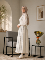 سارافون پیش بندی مدل دمپاکلوش لنین کوک دوزی شده - Image 2