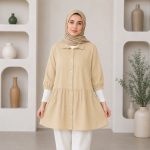 شومیز مانتویی مدل کمرچین عروسکی - Image 2