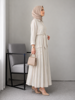 ست شومیز و دامن مدل جلو زیپ عسل - Image 3