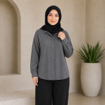 شومیز مدل یقه مردانه آیسی - Image 3