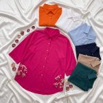 شومیز مدل بهاره جلو دکمه - Image 3