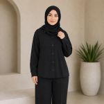 شومیز مدل یقه مردانه آیسی - Image 4