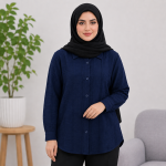 شومیز مدل یقه مردانه بیسیک کوک دوزی - Image 4
