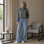 شومیز کراپ مدل کمرگت - Image 4