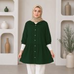 شومیز مانتویی مدل کمرچین عروسکی - Image 4