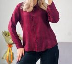 شومیز مدل یقه مردانه بیسیک کوک دوزی - Image 5