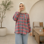شومیز مانتویی مدل چهارخانه - Image 23