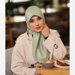 روسری ابریشم تویل مدل ساده رنگی - Image 14
