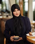 روسری ابریشم تویل مدل ساده رنگی - Image 16