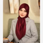 روسری ابریشم تویل مدل ساده رنگی - Image 27