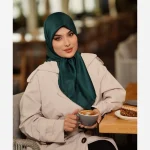 روسری ابریشم تویل مدل ساده رنگی - Image 23