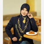 روسری ابریشم ژاکارد مدل شنل الماس - Image 23