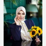 روسری ابریشم ژاکارد مدل شنل الماس - Image 17