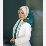 روسری ابریشم ژاکارد مدل زنجیری 1 - Image 19