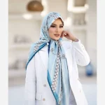 روسری ابریشم ژاکارد مدل زنجیری 1 - Image 13