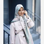 روسری ابریشم ژاکارد مدل زنجیری 1 - Image 14
