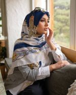روسری حریر ایتالیایی مدل کمربندی - Image 2