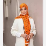 روسری نخی کجراه کشمیر مدل ال وی - Image 5