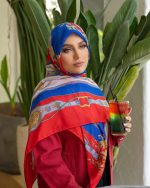 روسری حریر ایتالیایی مدل کمربندی - Image 7