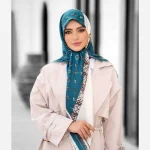 روسری نخی کجراه کشمیر مدل ال وی - Image 29