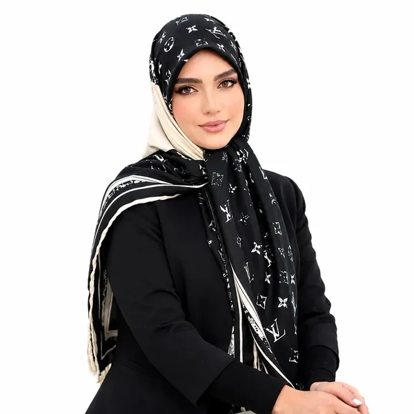 روسری نخی کجراه کشمیر مدل ال وی - Image 6