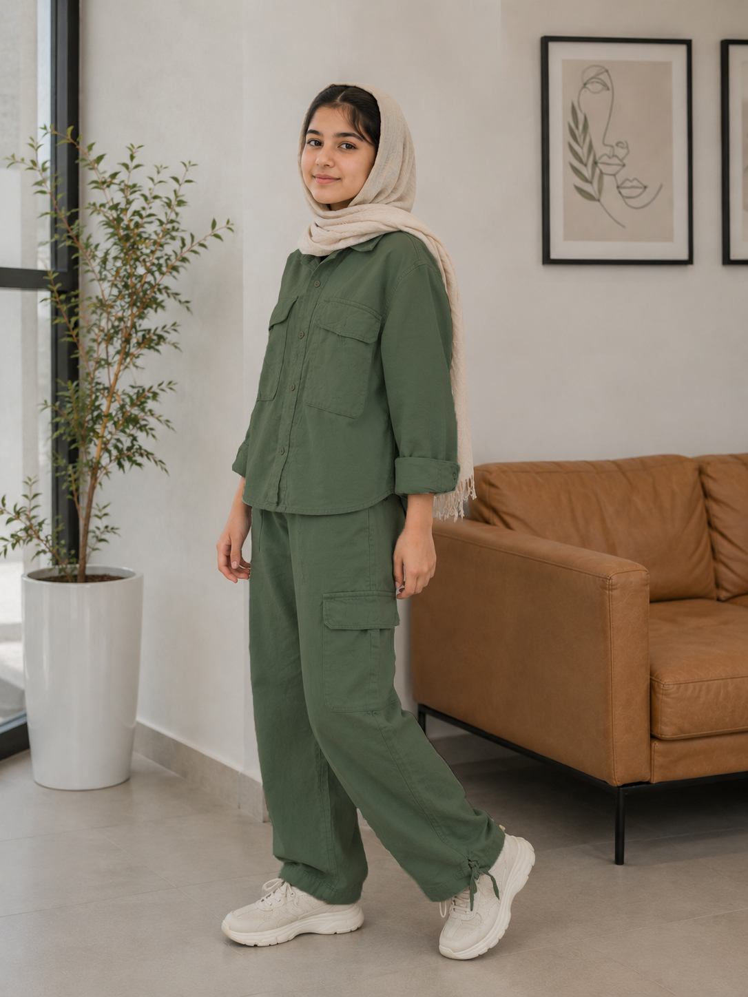 تصویر PK48D002 ست پیراهن و شلوار مدل تینیجری - Image 1