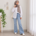 شلوار لی مدل دمپا دخترانه - Image 2