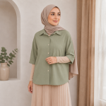 شومیز مدل آیوا آستین پاکتی - Image 3