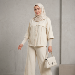 شومیز سیلک مدل چاک دار - Image 9