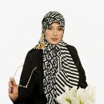روسری ابریشم تویل مدل فندی - Image 8