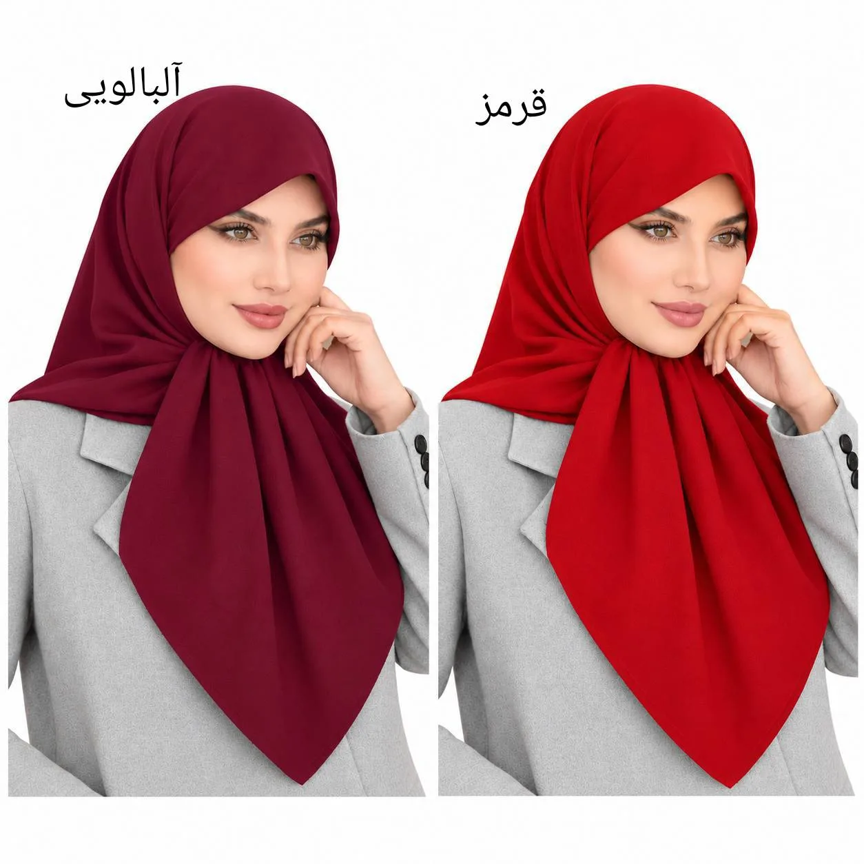 روسری کرپ مدل شکری وارداتی - Image 16