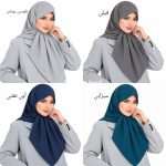روسری کرپ مدل شکری وارداتی - Image 19