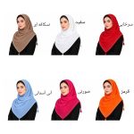 روسری نخی وارداتی مدل حاشیه نگین منگوله دار - Image 7