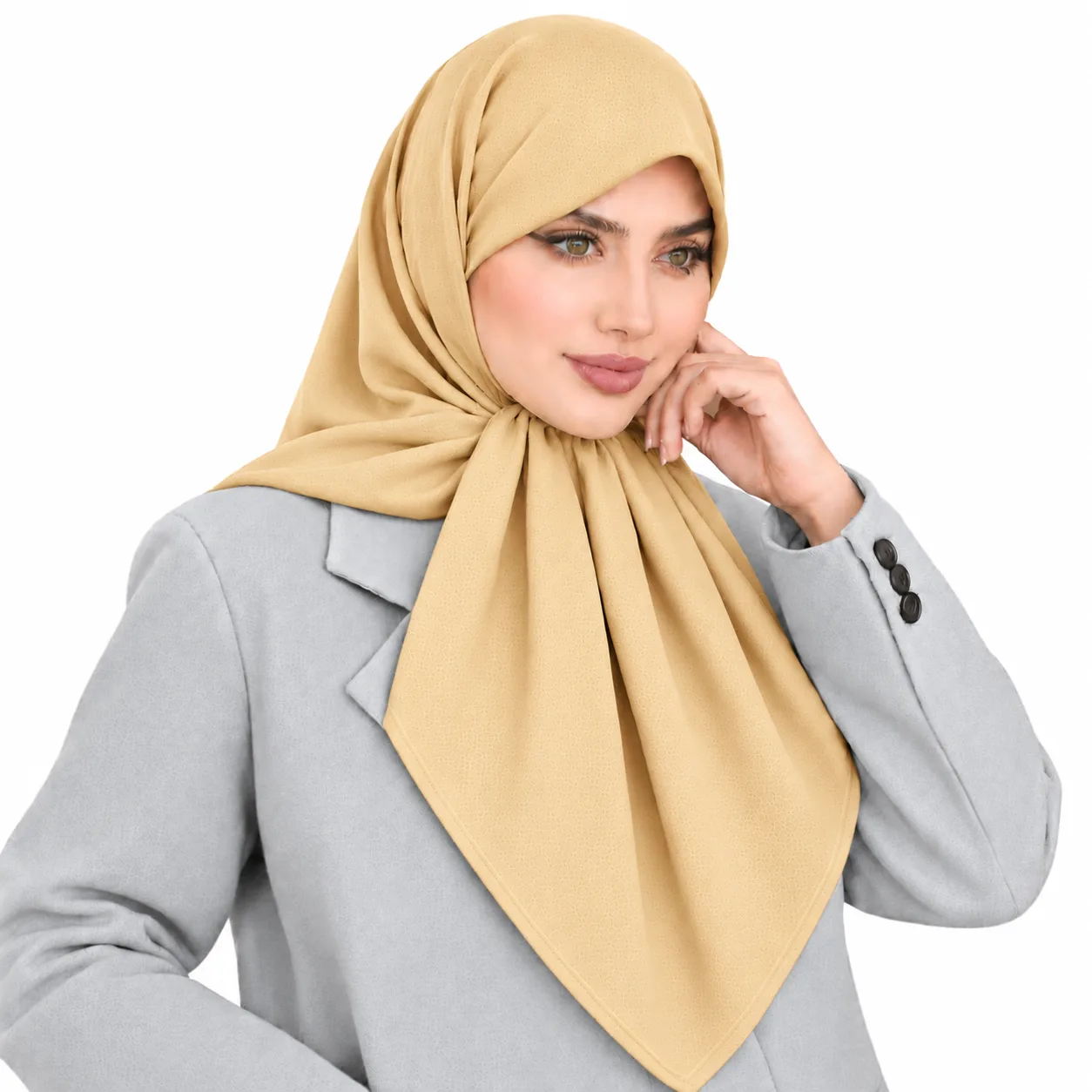 روسری کرپ مدل شکری وارداتی - Image 2