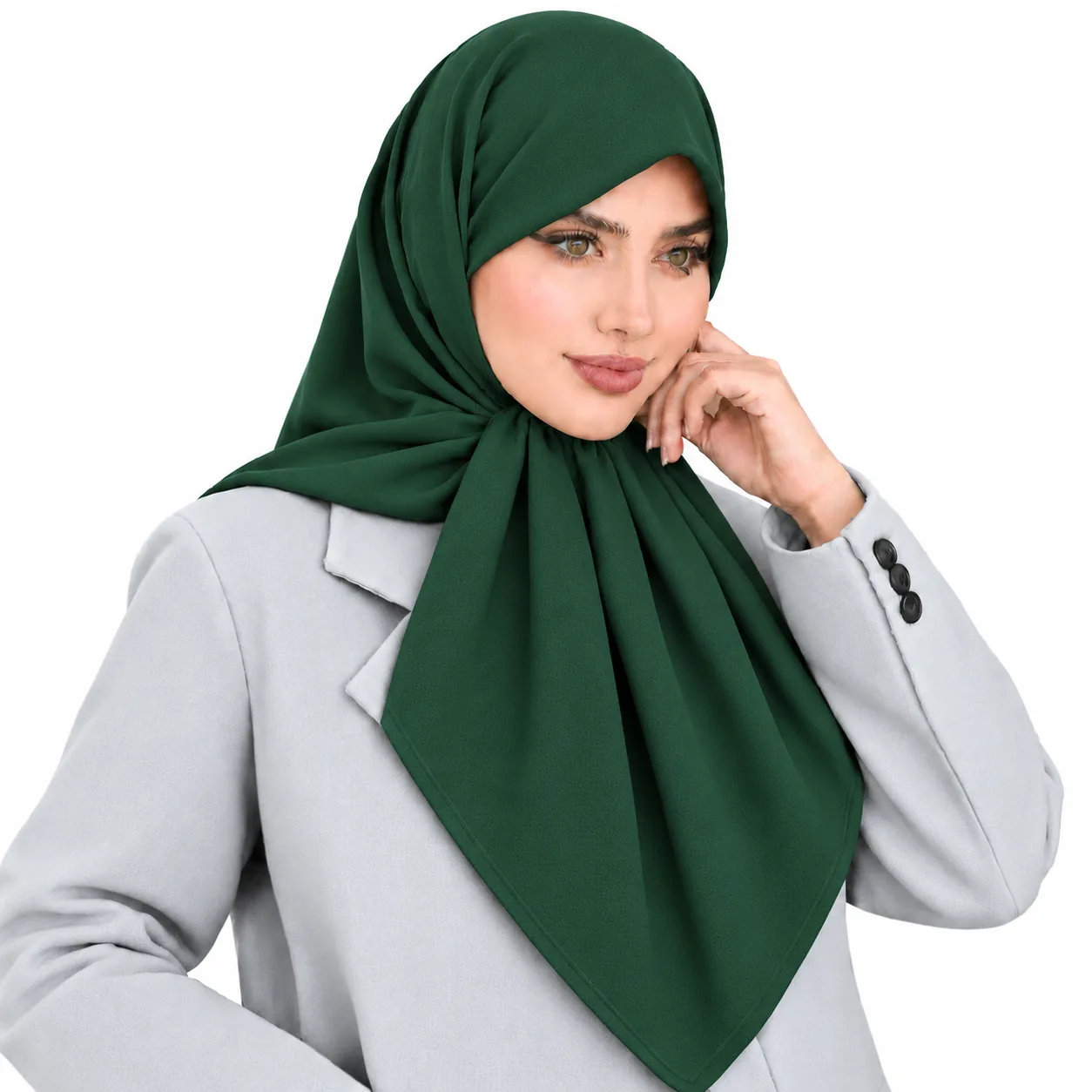 روسری کرپ مدل شکری وارداتی - Image 12