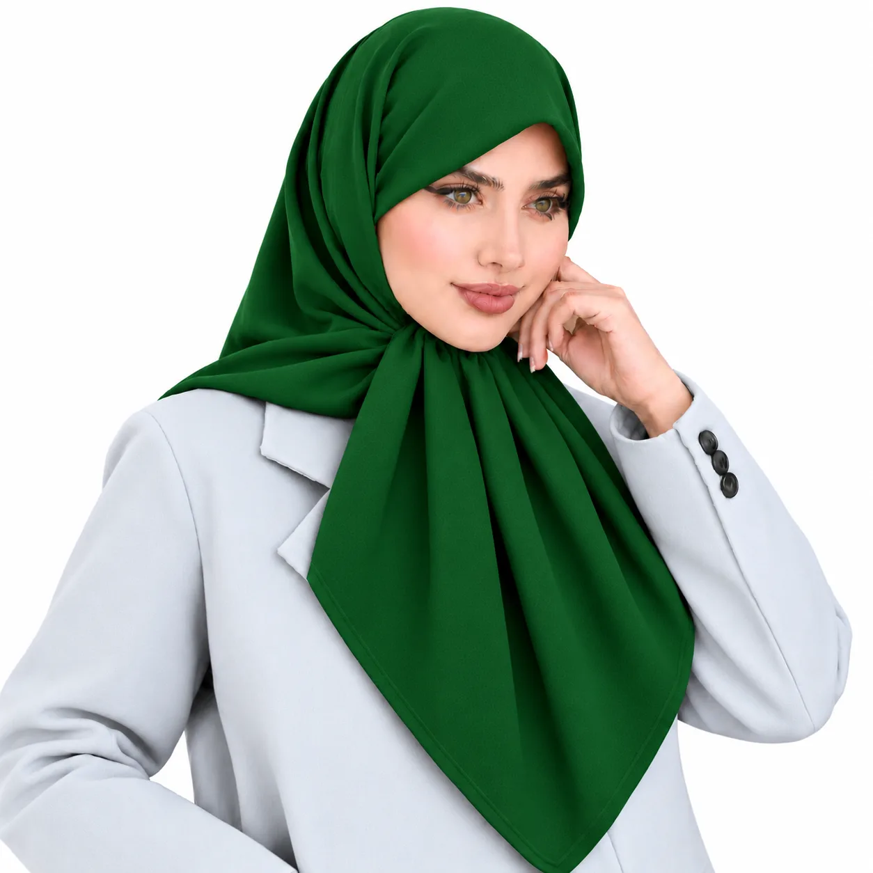 روسری کرپ مدل شکری وارداتی - Image 13