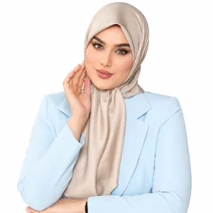 تصویر روسری ابریشم ایپک مدل ساده رنگی