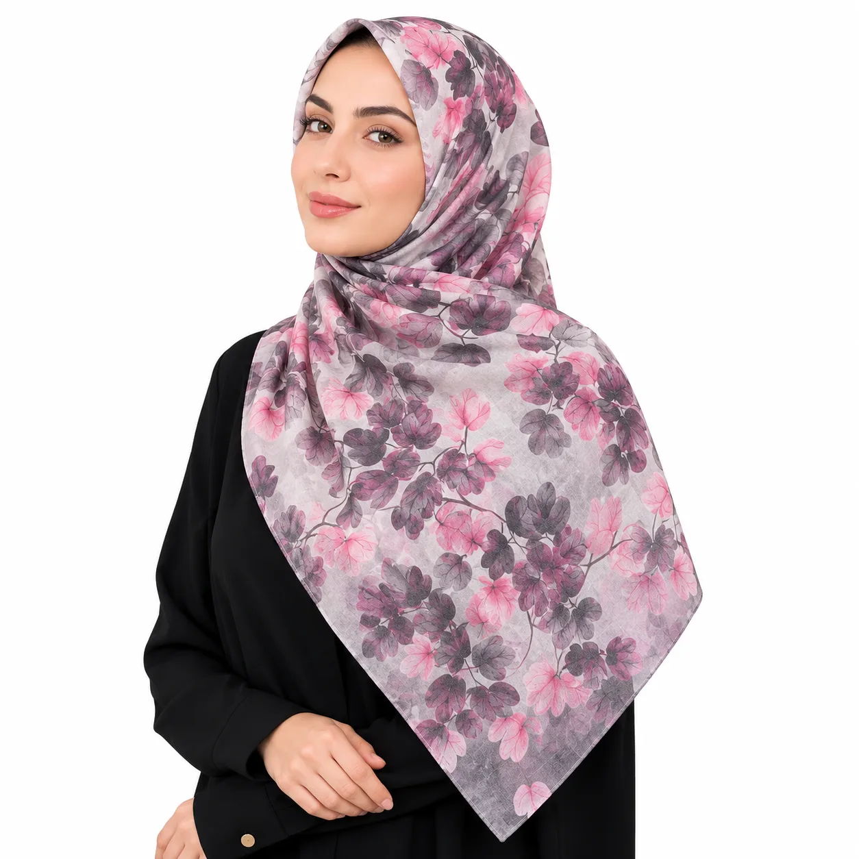 روسری نخی مدل دور دوخت برگ برگی - Image 5