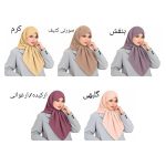 روسری کرپ مدل شکری وارداتی - Image 17