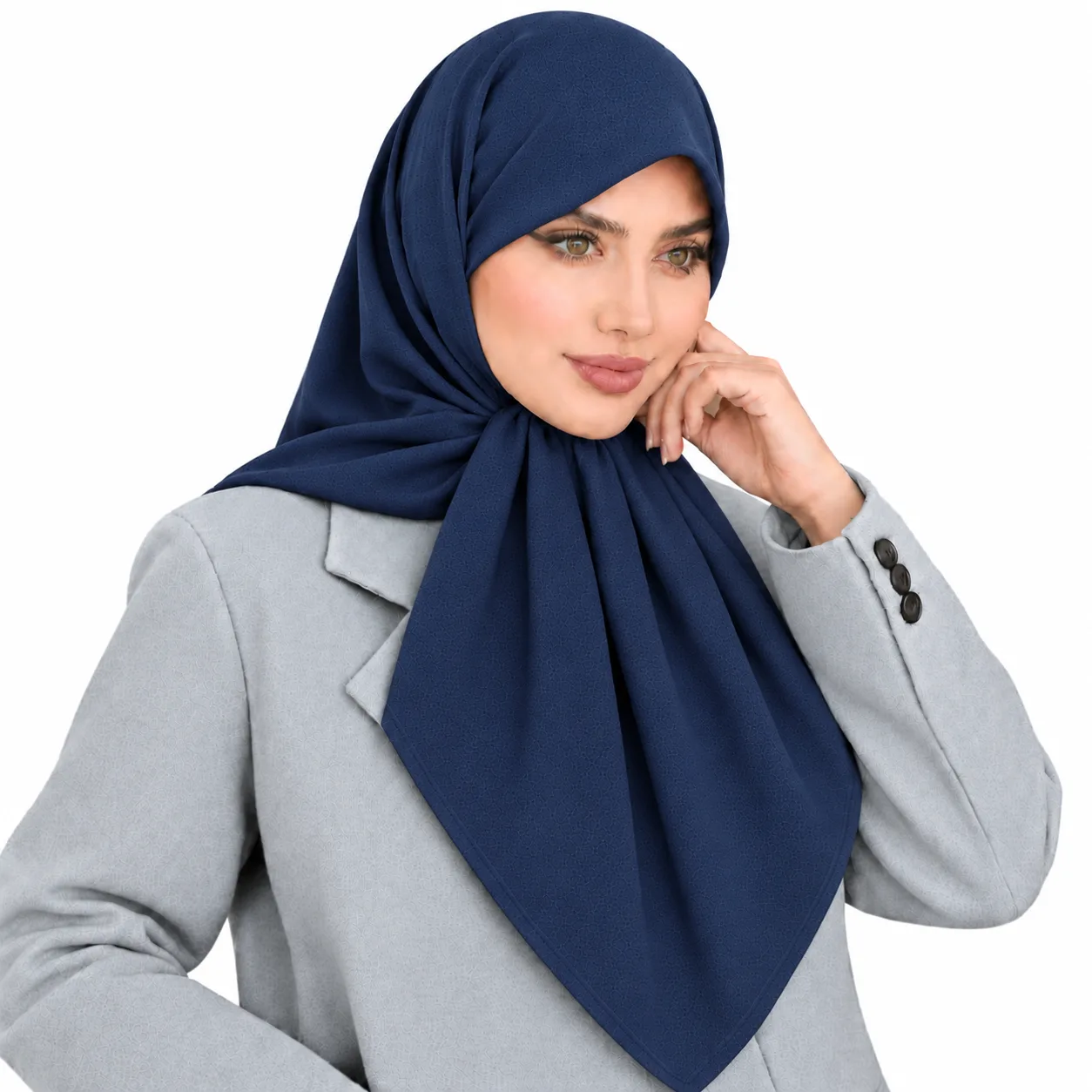 روسری کرپ مدل شکری وارداتی - Image 10
