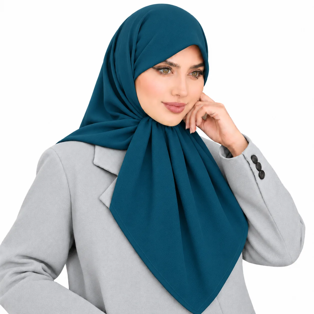 روسری کرپ مدل شکری وارداتی - Image 11