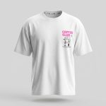 تیشرت بلند مدل کافه کلاب بانوشته - Image 7