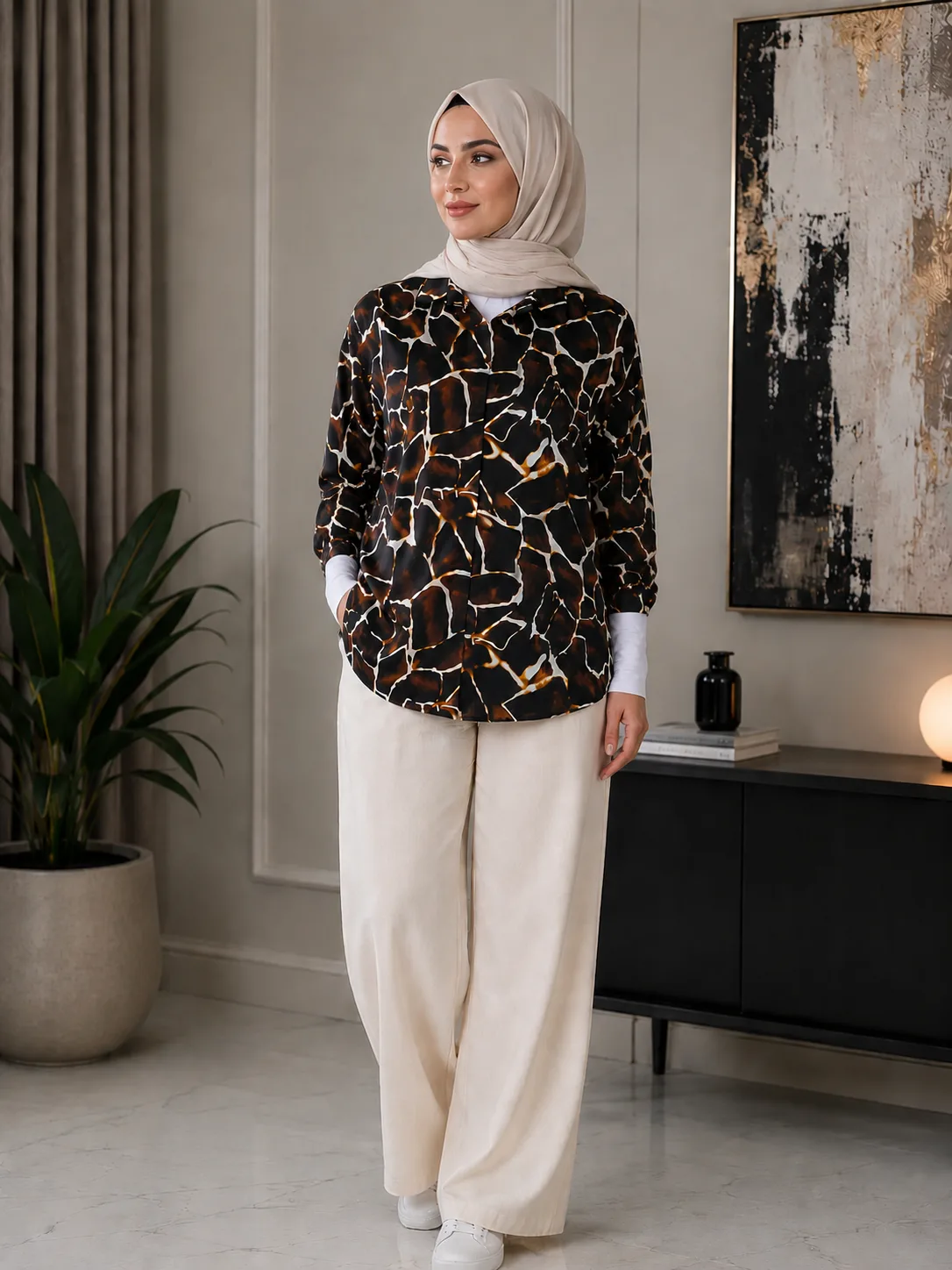 1-4 شومیز مدل مجلسی ساتن - Image 1