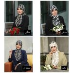 روسری ابریشم تویل مدل ال وی درشت - Image 2