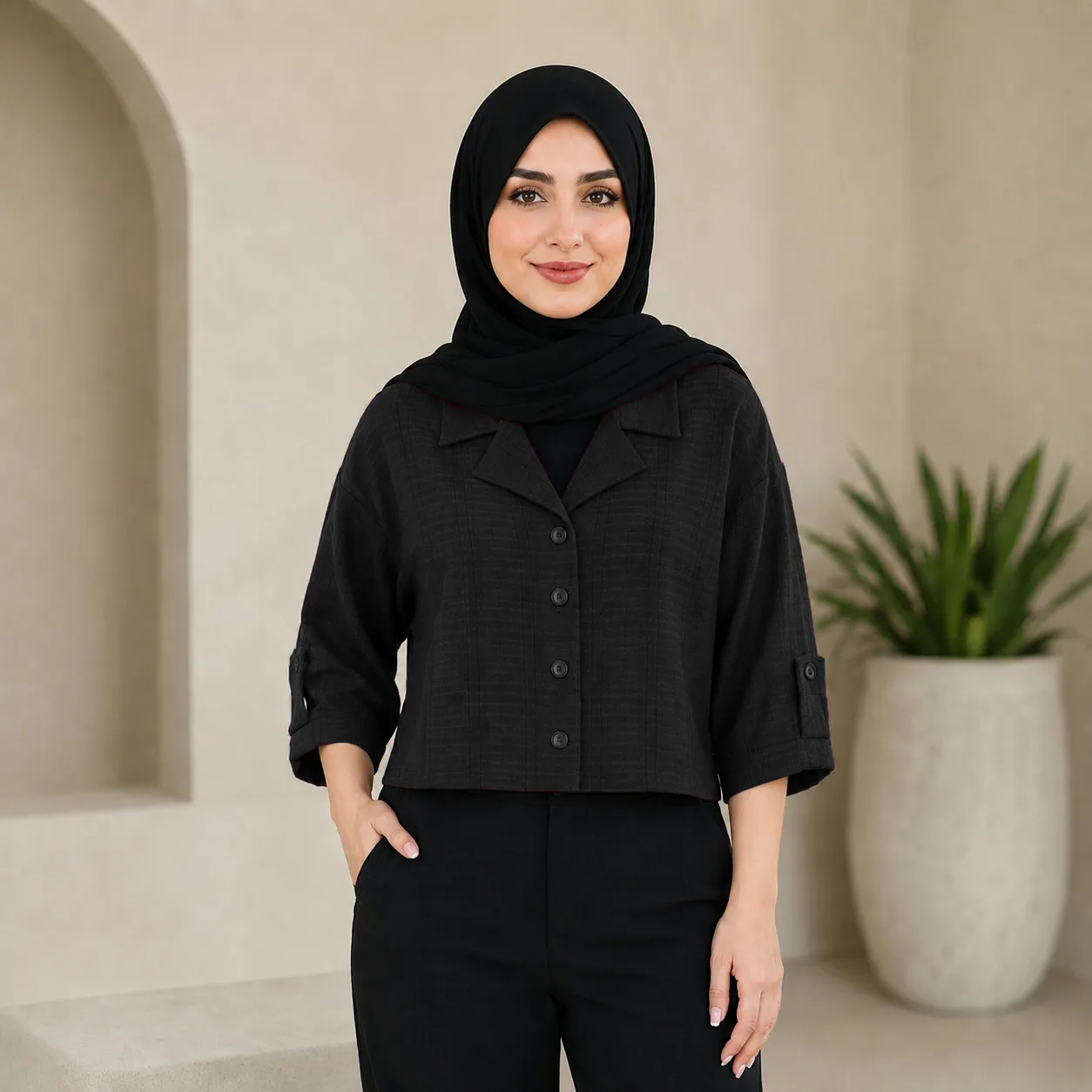شومیز مدل یقه انگلیسی کوک دوزی - Image 2