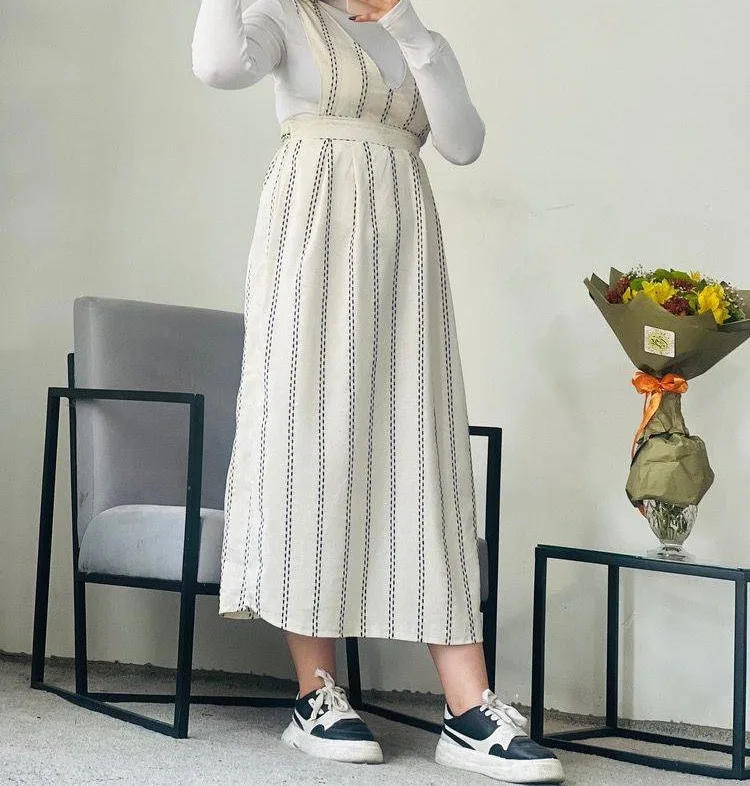 سارافون پیش بندی مدل دمپاکلوش لنین کوک دوزی شده - Image 3