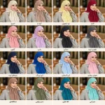 روسری وال مدل گل برجسته - Image 2